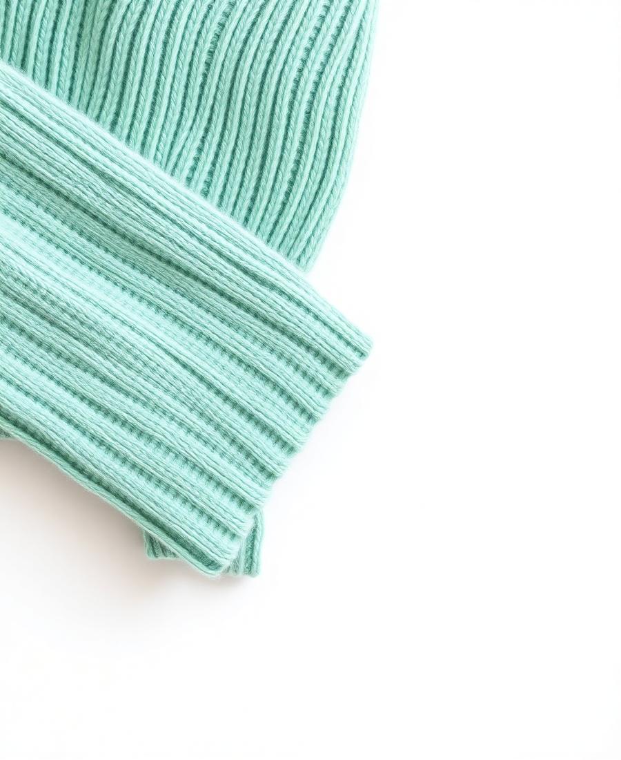 Suéter tejido color menta de la colección Invierno Mexicano